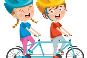 happy-little-children-riding-bicycle-vector